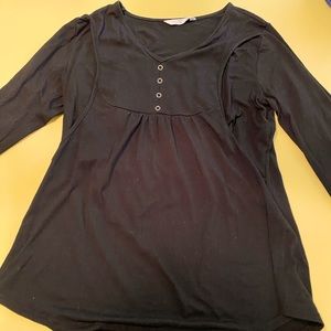 Nursing Black Long Sleeve